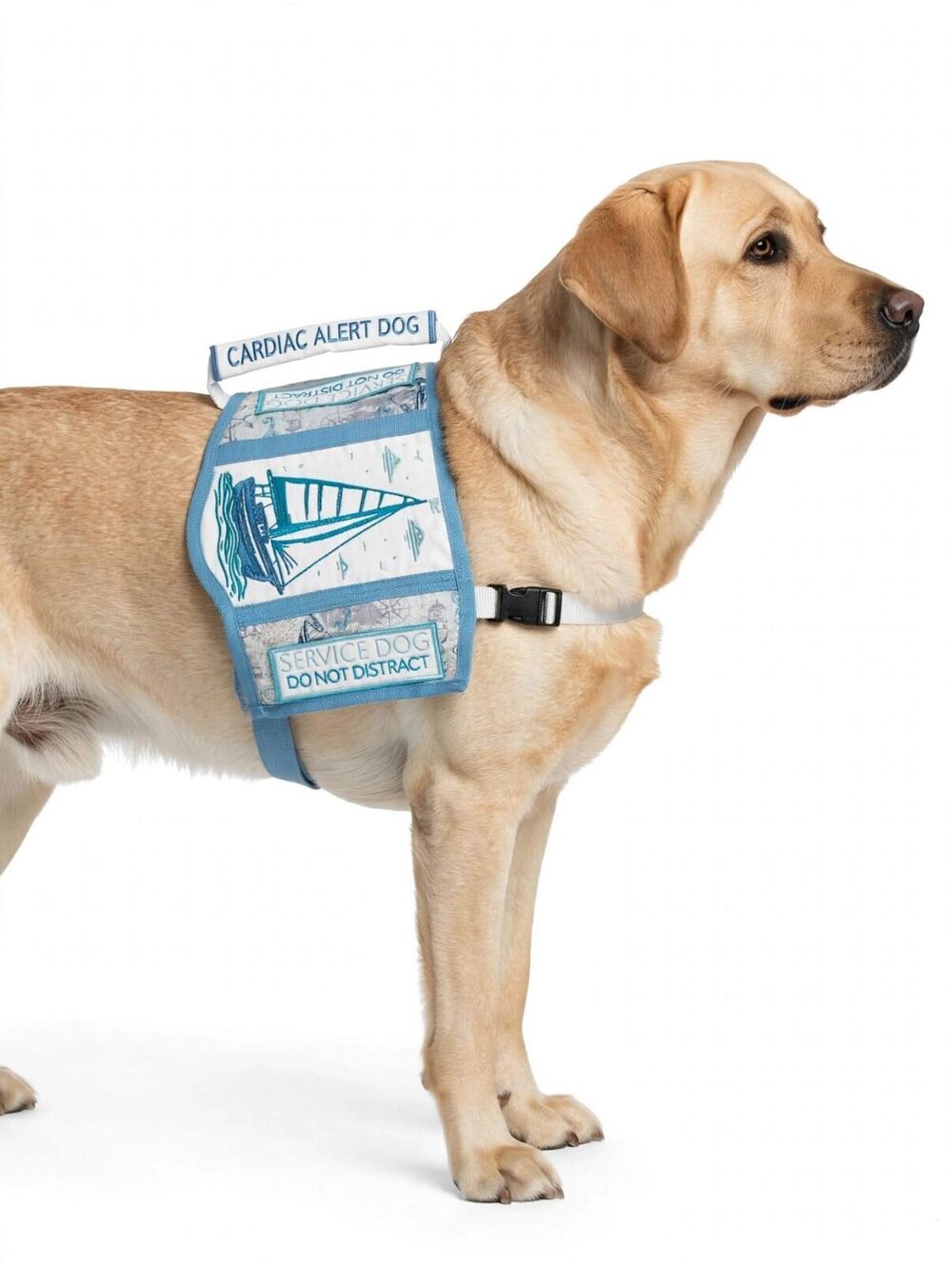 Service dog vest adjustable 24"-38" chest Size - In Training And Cardiac Alert